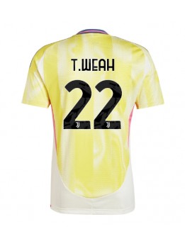 Juventus Timothy Weah #22 Replika Borta Kläder 2024-25 Kortärmad